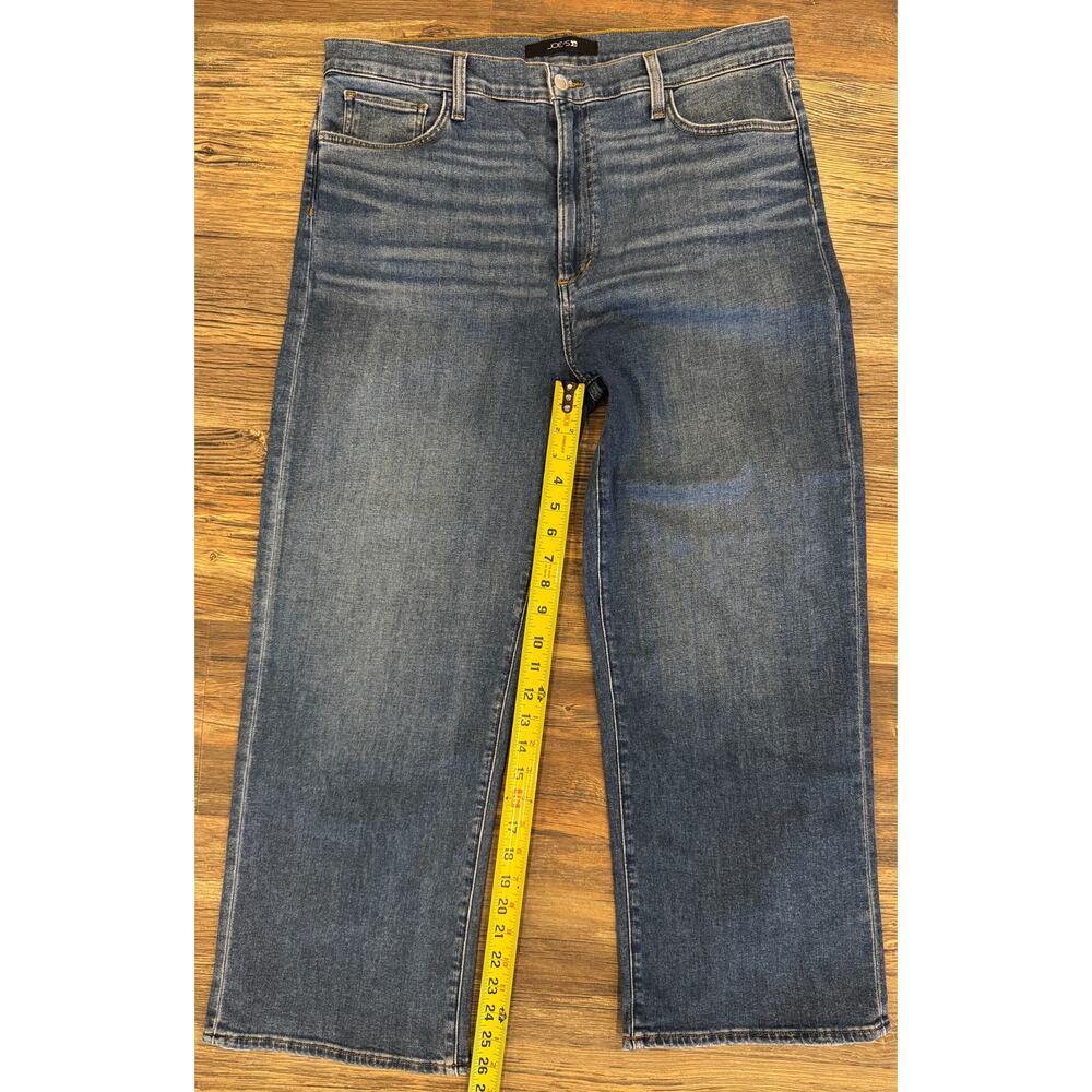 Joe's Jeans the Blake High-Rise Wide Leg Non-Distressed Crop, 34, Blue